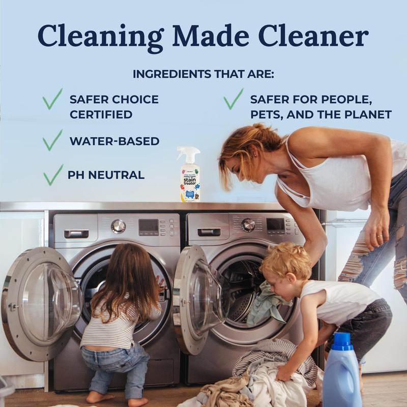 Miss Mouth’s Messy Eater Stain Treater – 16oz | Instant Baby & Family Stain Remover Spray | Safe for Newborn Essentials, Clothes, Bibs, Fabric, Laundry – Removes Food, Grease, Coffee & More